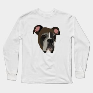 Boxer Dog Brown Long Sleeve T-Shirt